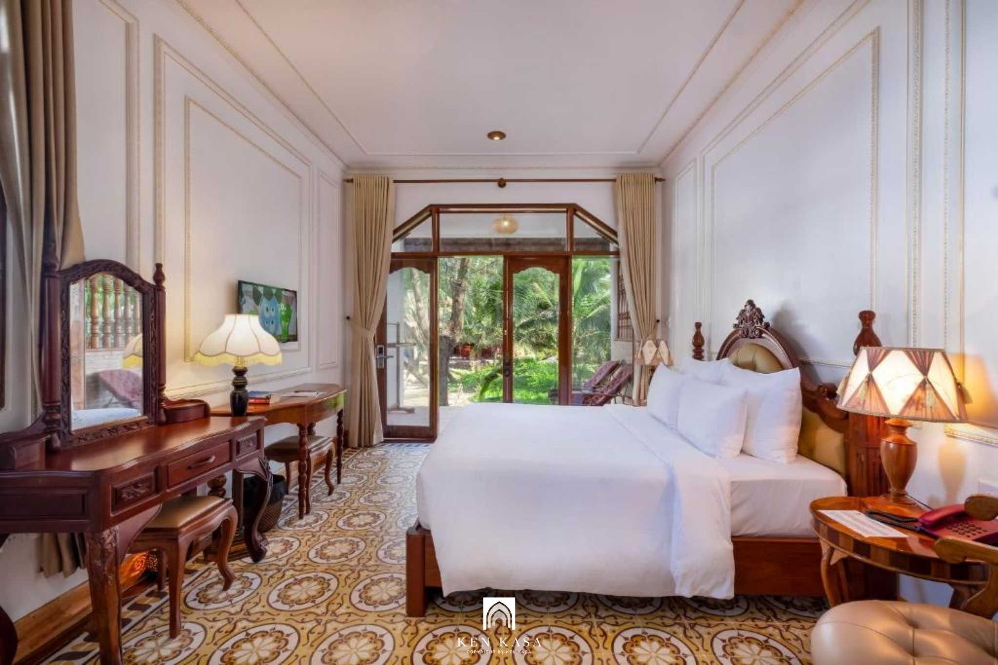 Kh&ocirc;ng gian c&aacute;c ph&ograve;ng tại Coco Palm Beach Resort & Spa